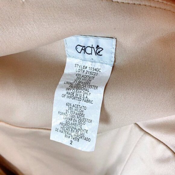 Cache Gold One Shoulder Ruched Bodycon Dress $149 - Picture 10 of 10